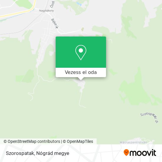 Szorospatak térkép