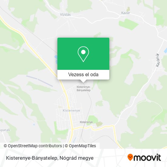 Kisterenye-Bányatelep térkép
