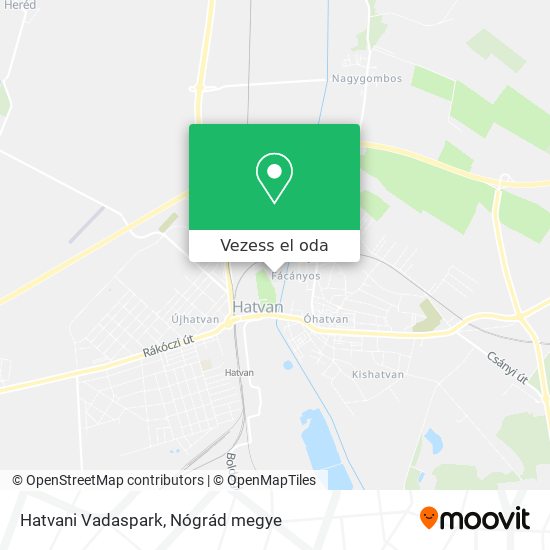 Hatvani Vadaspark térkép