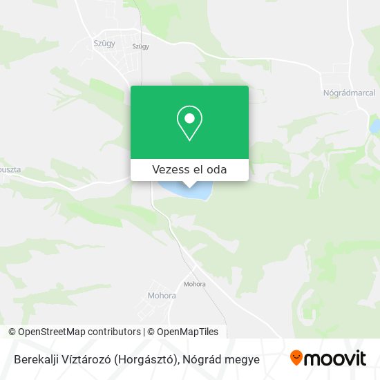 Berekalji Víztározó (Horgásztó) térkép