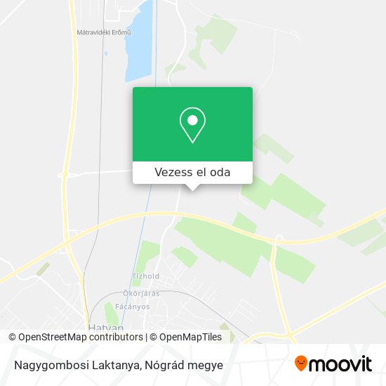 Nagygombosi Laktanya térkép