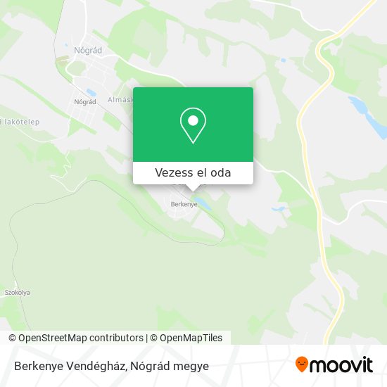 Berkenye Vendégház térkép