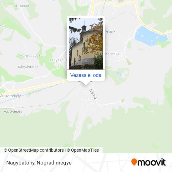 Nagybátony térkép