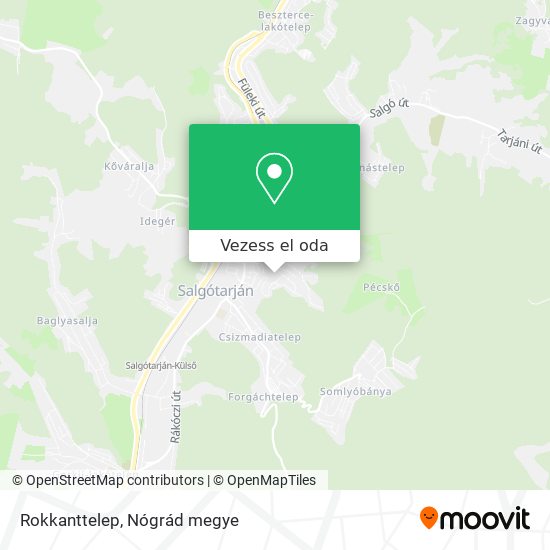 Rokkanttelep térkép