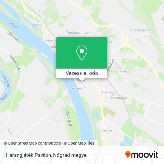 Harangjáték Pavilon térkép