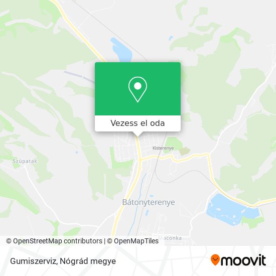 Gumiszerviz térkép