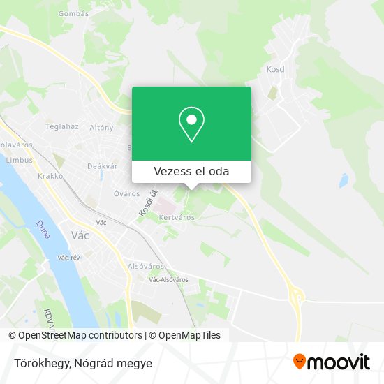 Törökhegy térkép