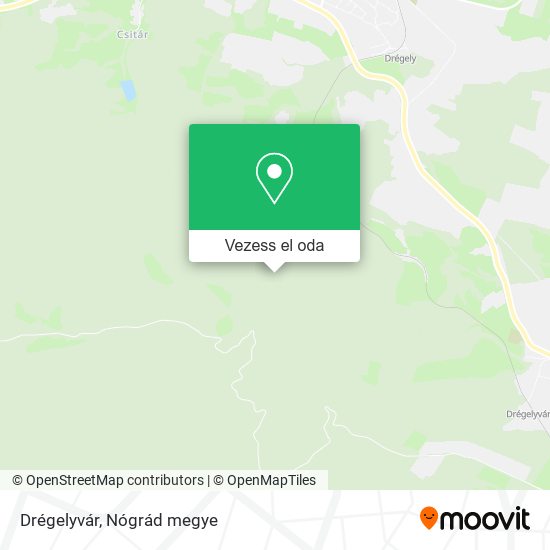 Drégelyvár térkép