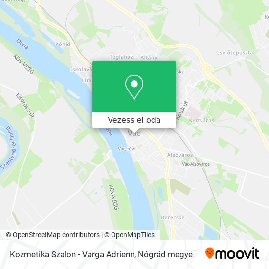 Kozmetika Szalon - Varga Adrienn térkép