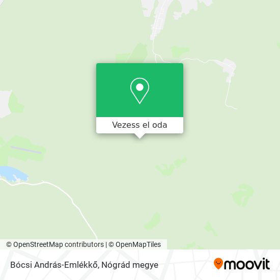 Bócsi András-Emlékkő térkép