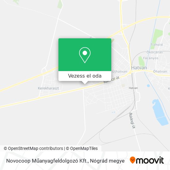 Novocoop Műanyagfeldolgozó Kft. térkép