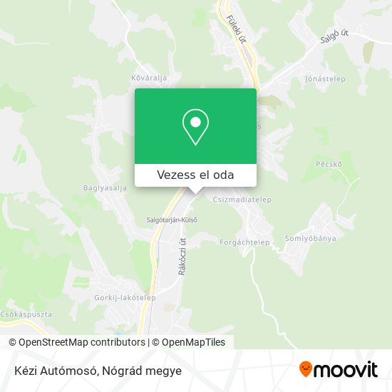 Kézi Autómosó térkép