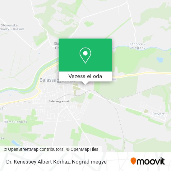 Dr. Kenessey Albert Kórház térkép
