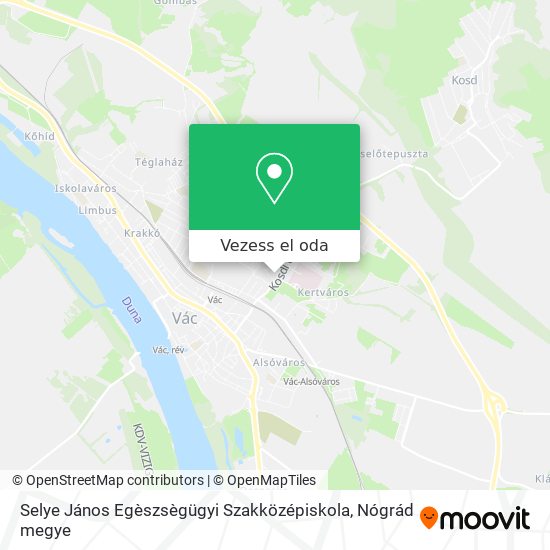 Selye János Egèszsègügyi Szakközépiskola térkép