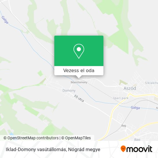 Iklad-Domony vasútállomás térkép