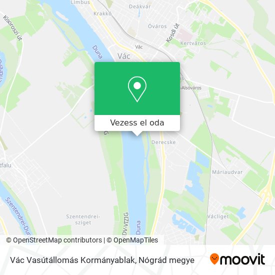 Vác Vasútállomás Kormányablak térkép