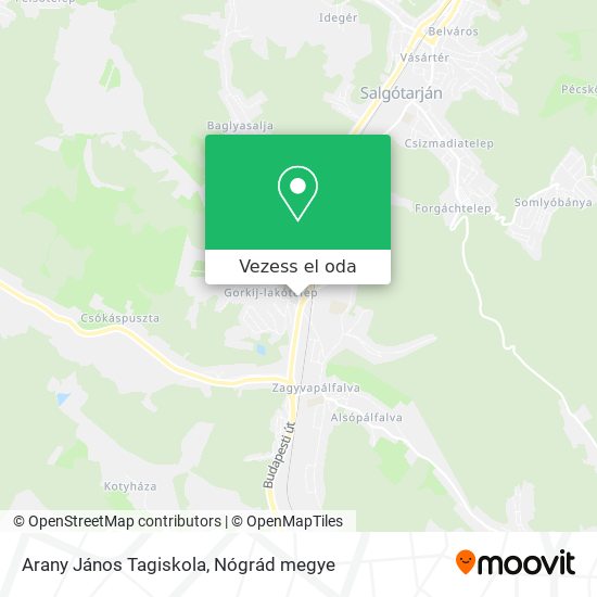 Arany János Tagiskola térkép
