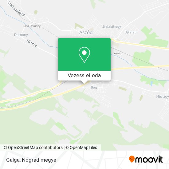 Galga térkép