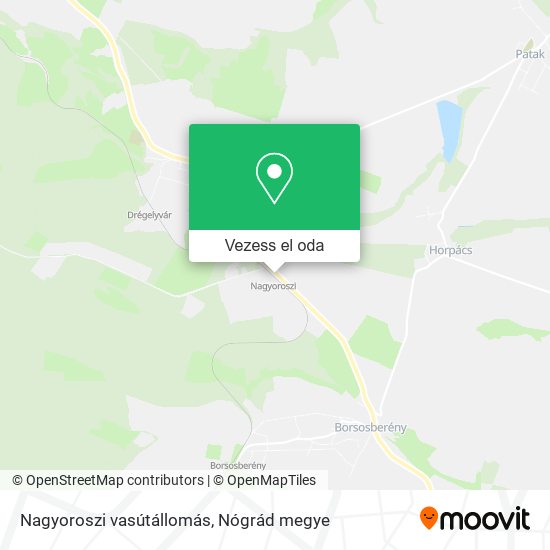 Nagyoroszi vasútállomás térkép