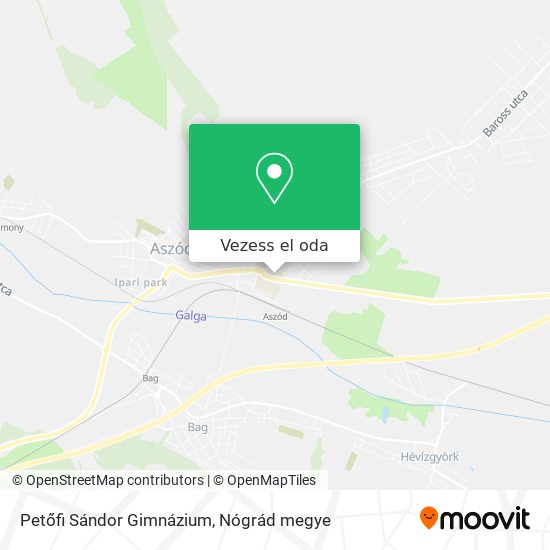 Petőfi Sándor Gimnázium térkép