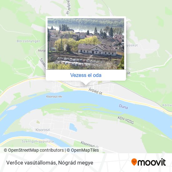 Verőce vasútállomás térkép