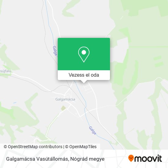 Galgamácsa Vasútállomás térkép