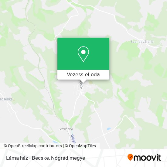 Láma ház - Becske térkép
