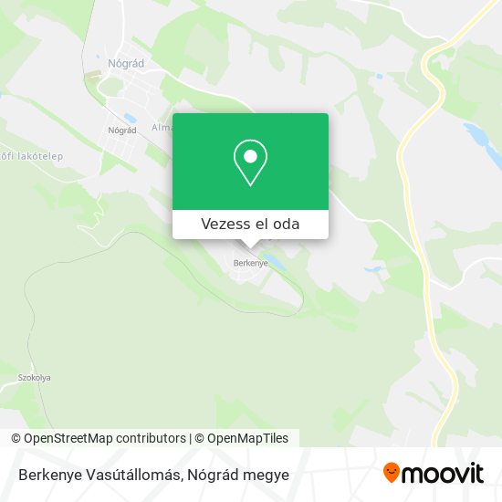 Berkenye Vasútállomás térkép