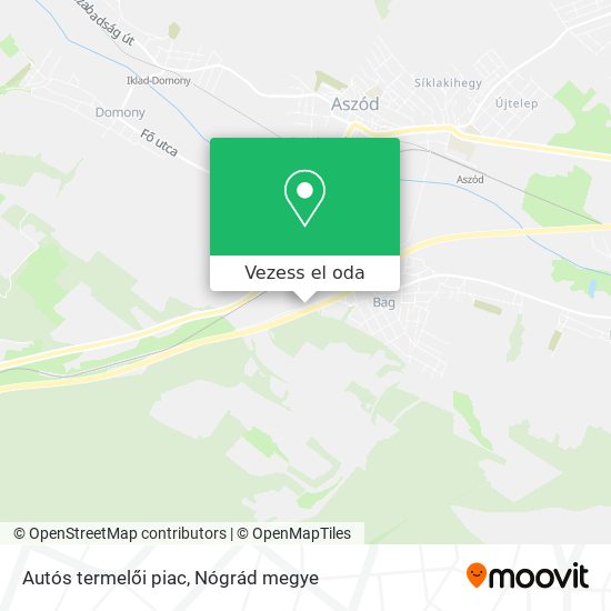 Autós termelői piac térkép