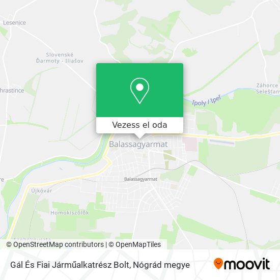 Gál És Fiai Járműalkatrész Bolt térkép