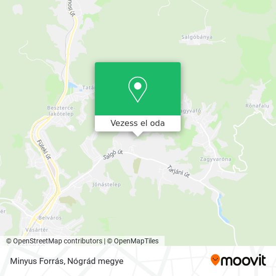 Minyus Forrás térkép