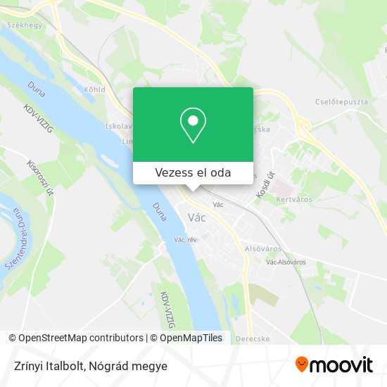 Zrínyi Italbolt térkép