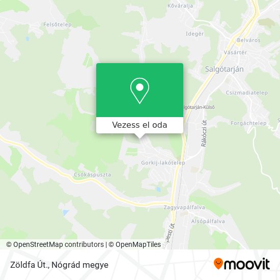 Zöldfa Út. térkép
