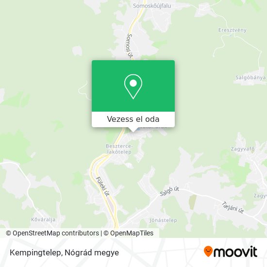 Kempingtelep térkép