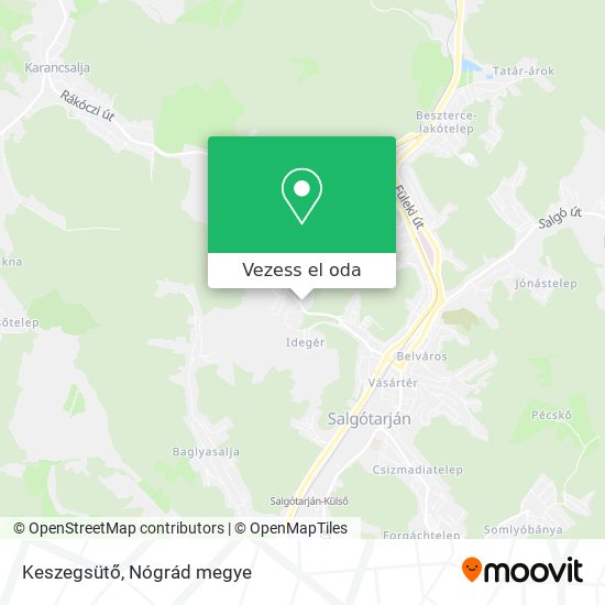 Keszegsütő térkép