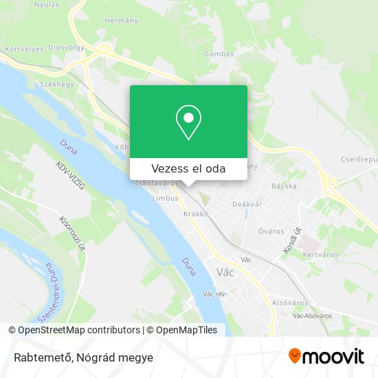 Rabtemető térkép
