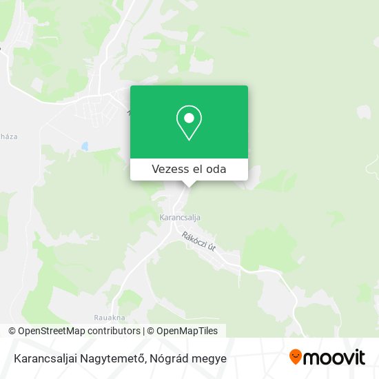 Karancsaljai Nagytemető térkép