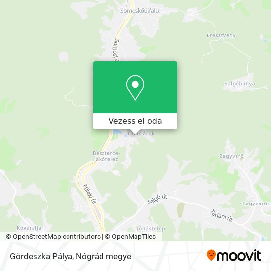 Gördeszka Pálya térkép