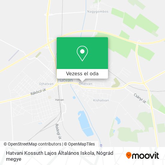 Hatvani Kossuth Lajos Általános Iskola térkép