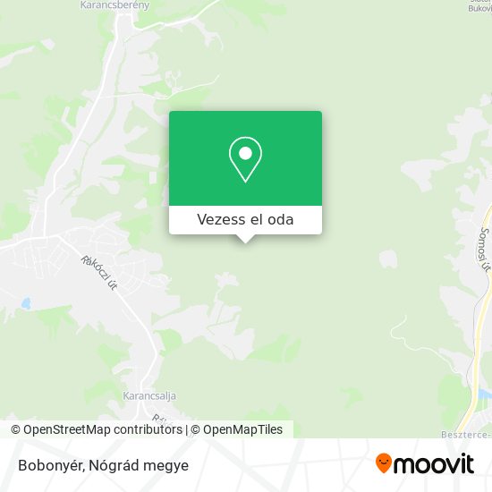 Bobonyér térkép