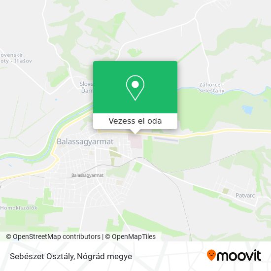 Sebészet Osztály térkép