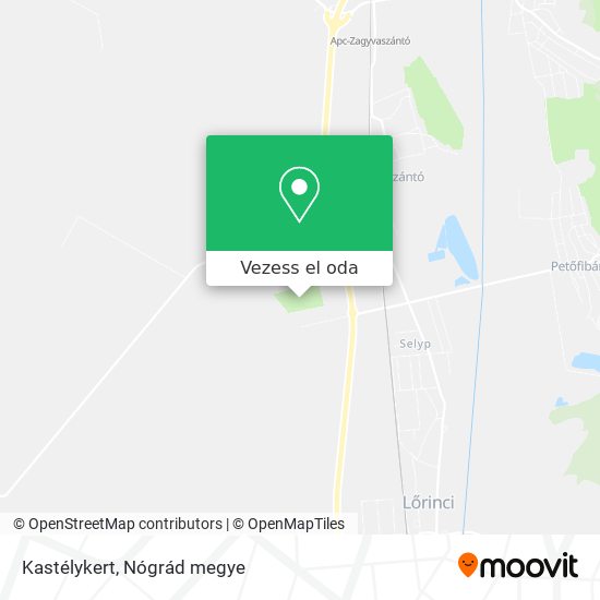 Kastélykert térkép