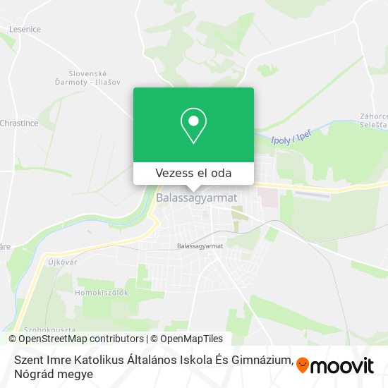 Szent Imre Katolikus Általános Iskola És Gimnázium térkép
