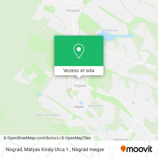 Nógrád, Mátyás Király Utca 1. térkép