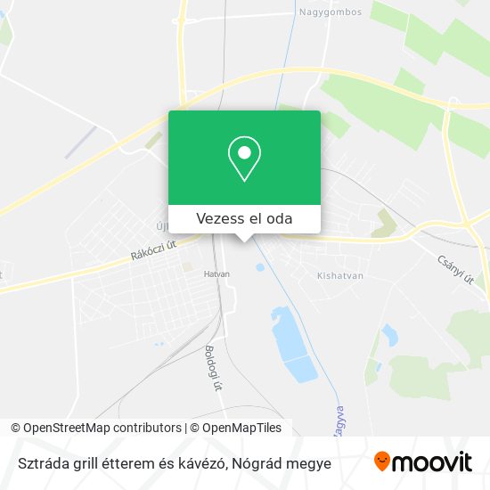Sztráda grill étterem és kávézó térkép