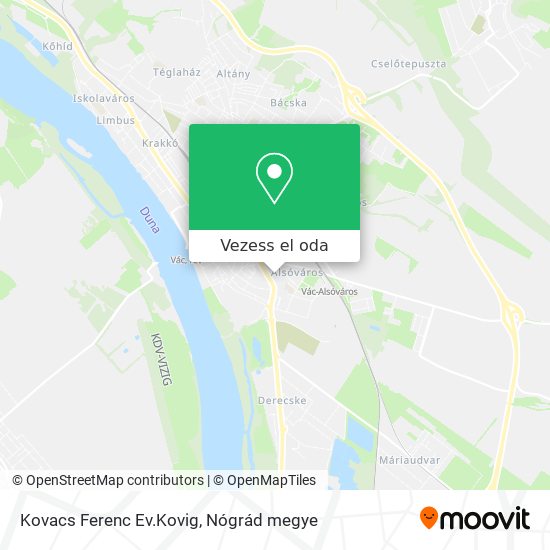 Kovacs Ferenc Ev.Kovig térkép