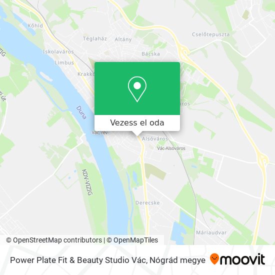 Power Plate Fit & Beauty Studio Vác térkép