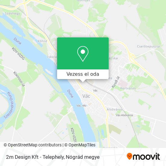 2m Design Kft - Telephely térkép