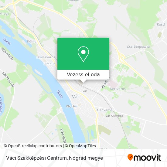 Váci Szakképzési Centrum térkép
