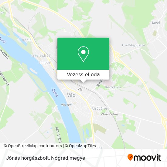 Jónás horgászbolt térkép
